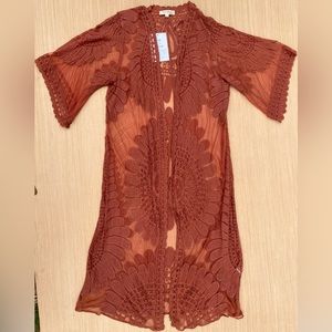 Rebellion Again Sheer Kimono Sz M